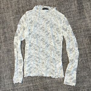 Cream Lace long sleeve